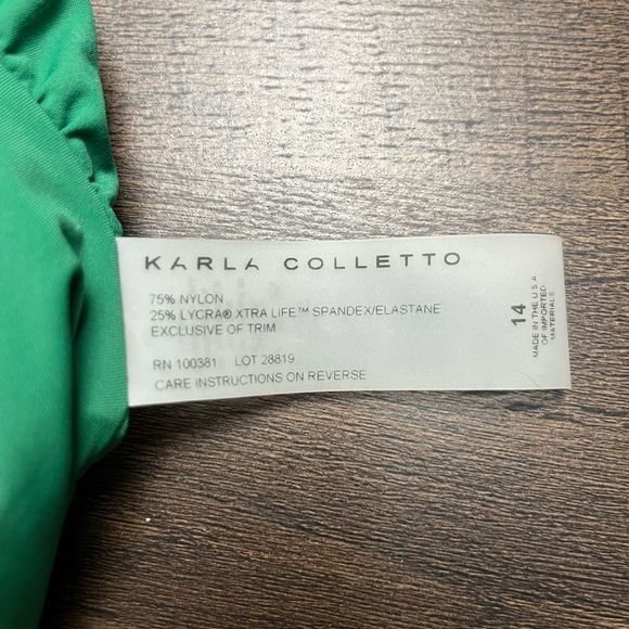 KARLA COLLETTO Magnolia Bandeau One-Piece With Shelf
Bra size 14 - Picture 5 of 10